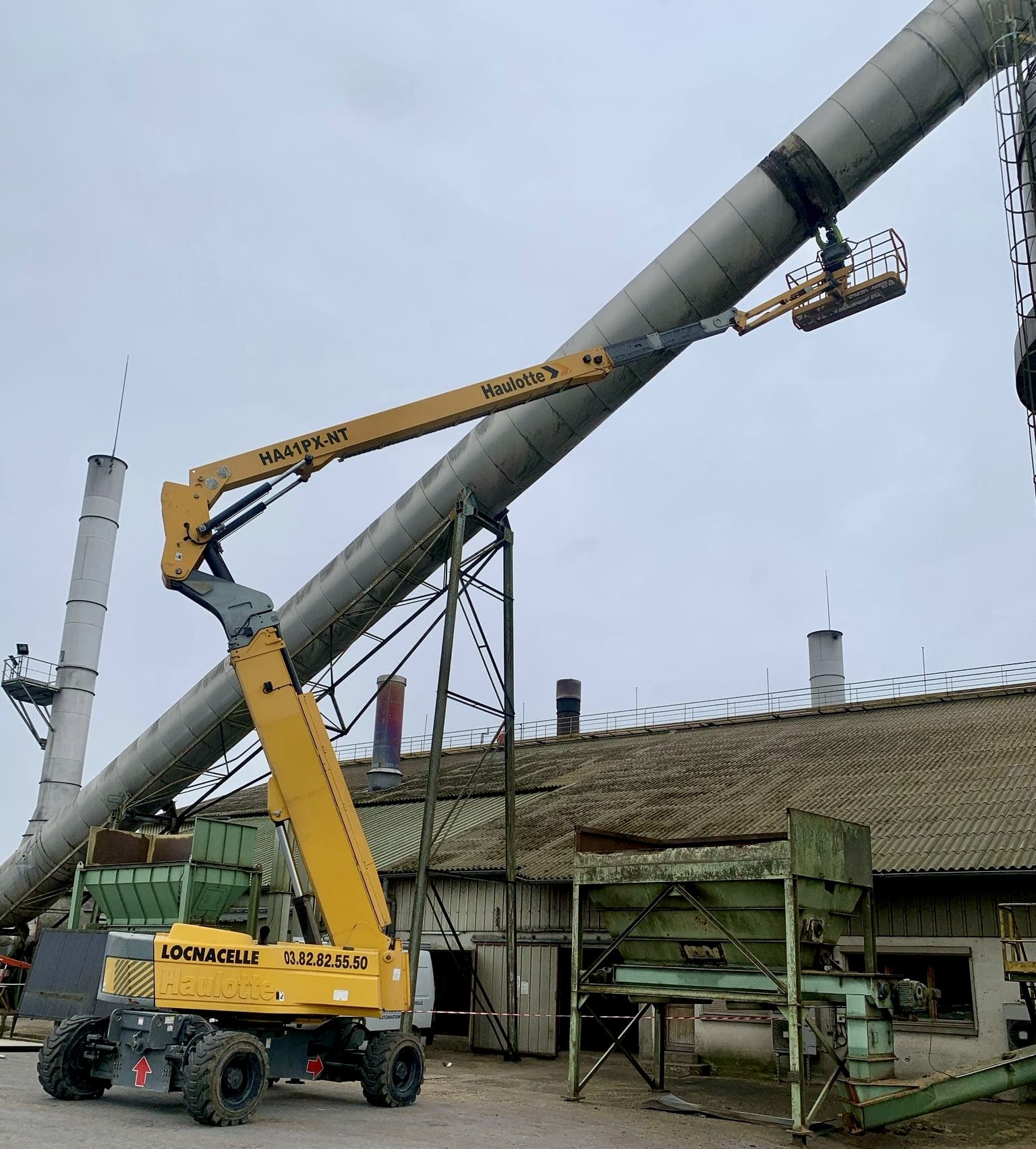 Intervention avec une nacelle